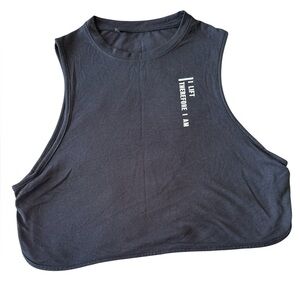 Gymshark Black Muscle Tee